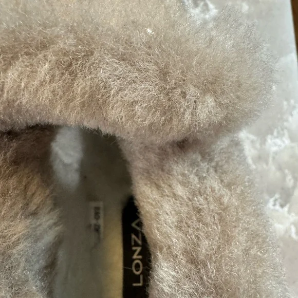 Women's Tan Fur-Lined Ankle Booties - Picture 6 of 9